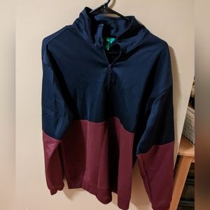quarter zip, horizontal color block light pullover coat, dip brand, medium mens